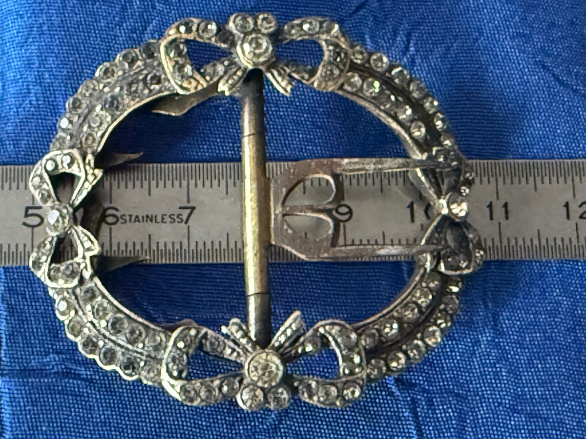 PETITE BOUCLE DE CEINTURE  A NOEUDS  D'ÉPOQUE  19 ÈME -photo-5