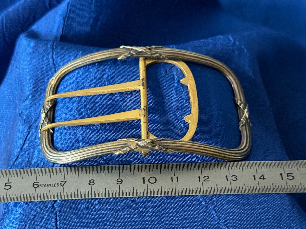 BOUCLE DE CEINTURE   DE STYLE  LOUIS XVI  D'ÉPOQUE LOUIS PHILIPPE   19 ÈME -photo-4