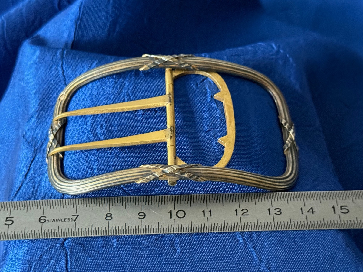 BOUCLE DE CEINTURE   DE STYLE  LOUIS XVI  D'ÉPOQUE LOUIS PHILIPPE   19 ÈME -photo-4