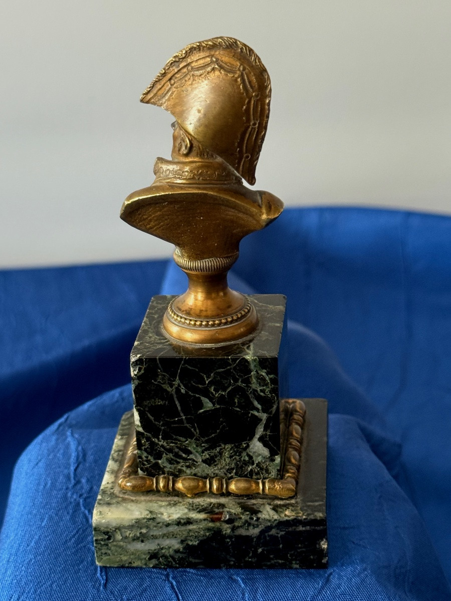 BUSTE DU  GÉNÉRAL  CAMBRONNE   BRONZE  PATINÉ  D'ÉPOQUE 19 ÈME -photo-3