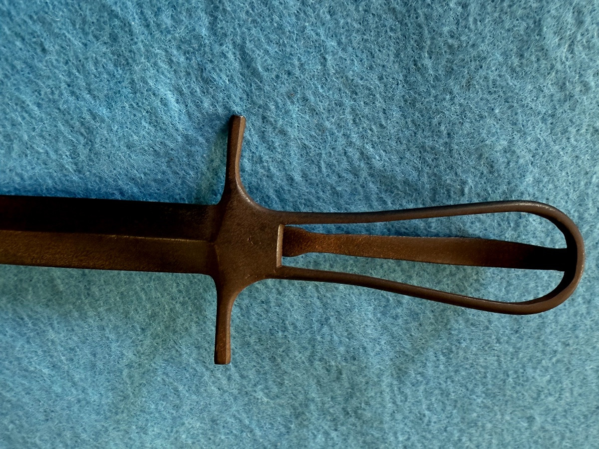 Snake Head Skeleton Dagger Trench Cleaner By Caux At Hesdin 1914/1918 -photo-3