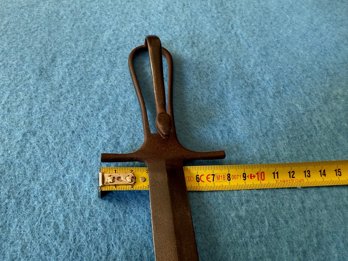 Snake Head Skeleton Dagger Trench Cleaner By Caux At Hesdin 1914/1918 -photo-8