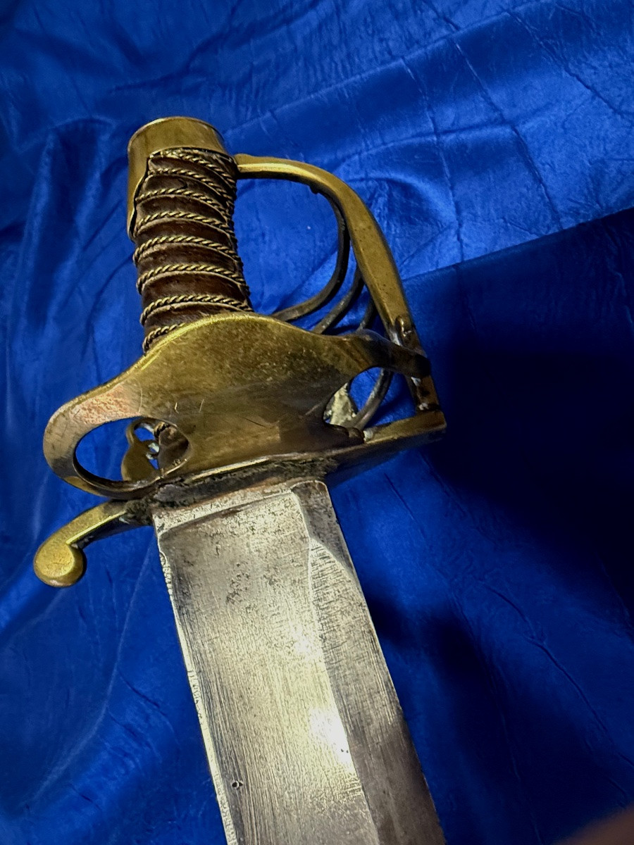 SABRE A GARDE DE  BATAILLE  D'OFFICIER DE  DRAGONS, ANCIENNE MONARCHIE RÉVOLUTION  1ER EMPIRE  -photo-5