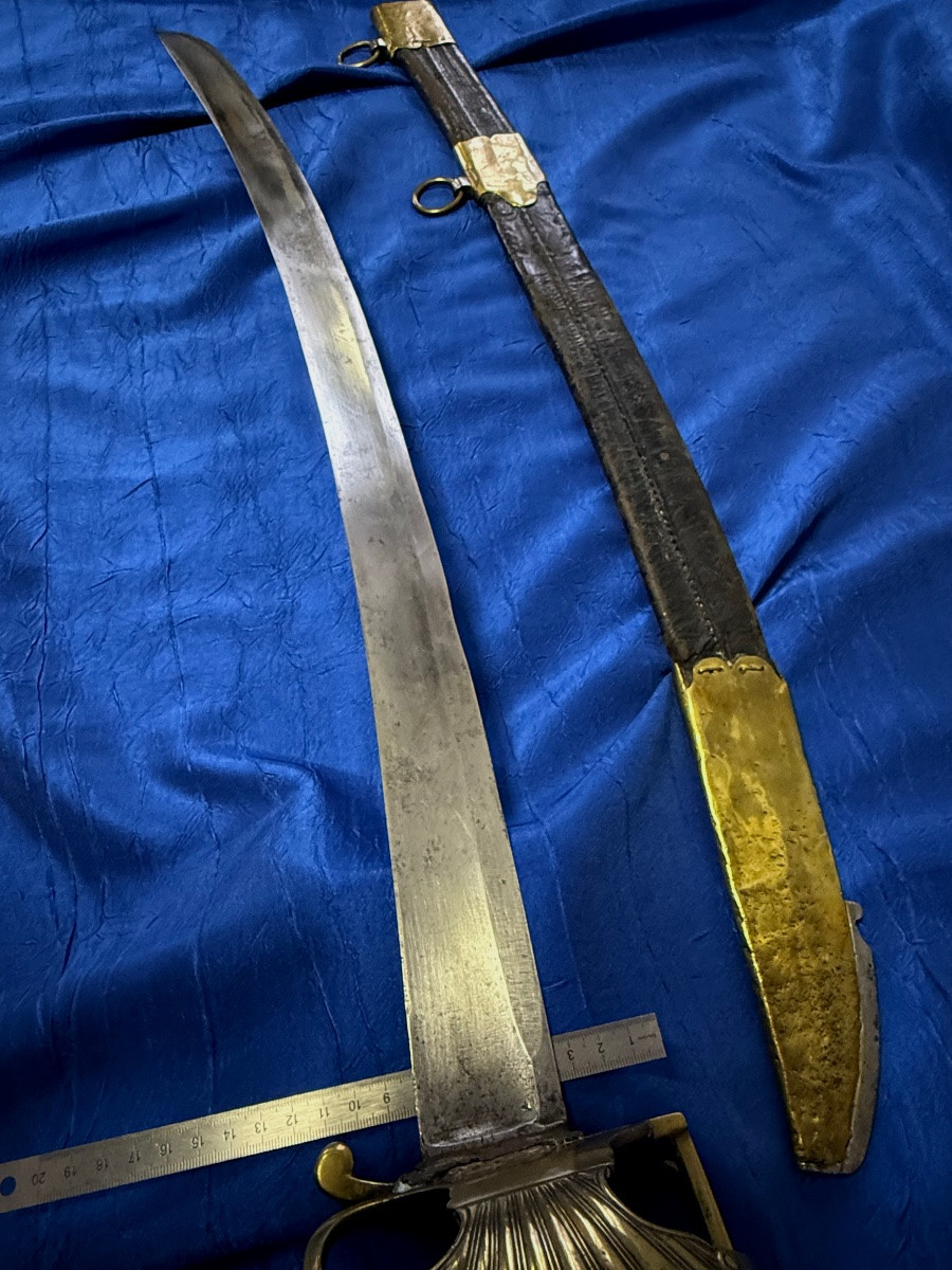 SABRE A GARDE DE  BATAILLE  D'OFFICIER DE  DRAGONS, ANCIENNE MONARCHIE RÉVOLUTION  1ER EMPIRE  -photo-8
