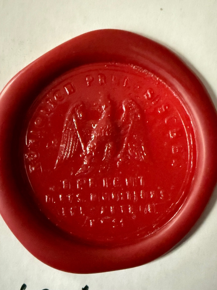 Seal Of The Royal Court Of Justice Of Prussia "munitions" Kaiser William II Ww1-photo-7