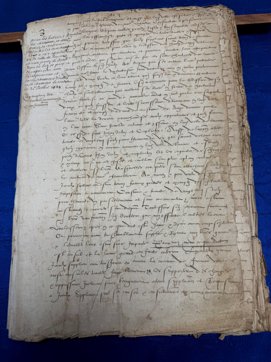  Basque Country Register Of Orders Of The Cities Of Bayonne, St Esprit, Dax, Etc. 1541 16th Century -photo-3