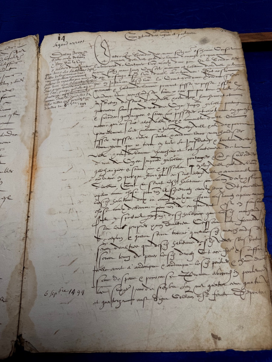  Basque Country Register Of Orders Of The Cities Of Bayonne, St Esprit, Dax, Etc. 1541 16th Century -photo-4