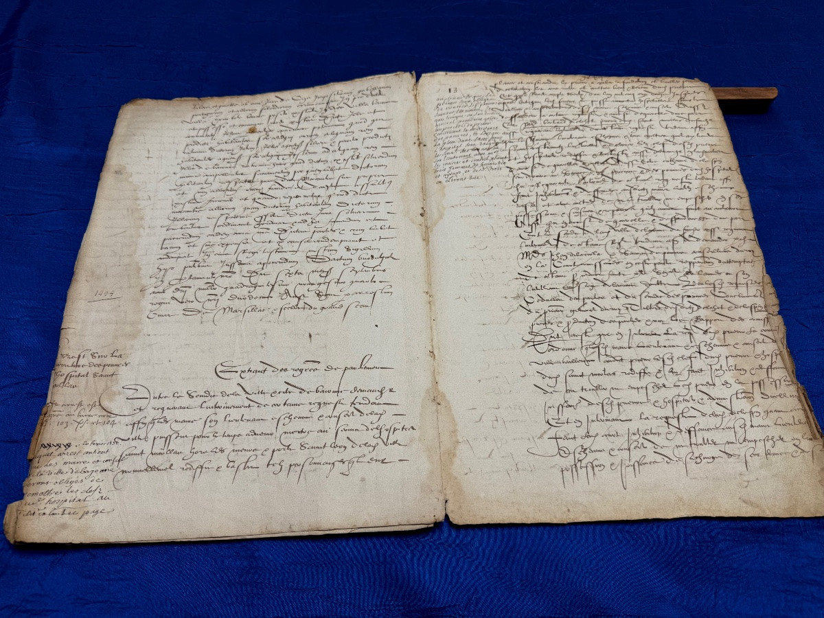  Basque Country Register Of Orders Of The Cities Of Bayonne, St Esprit, Dax, Etc. 1541 16th Century -photo-5