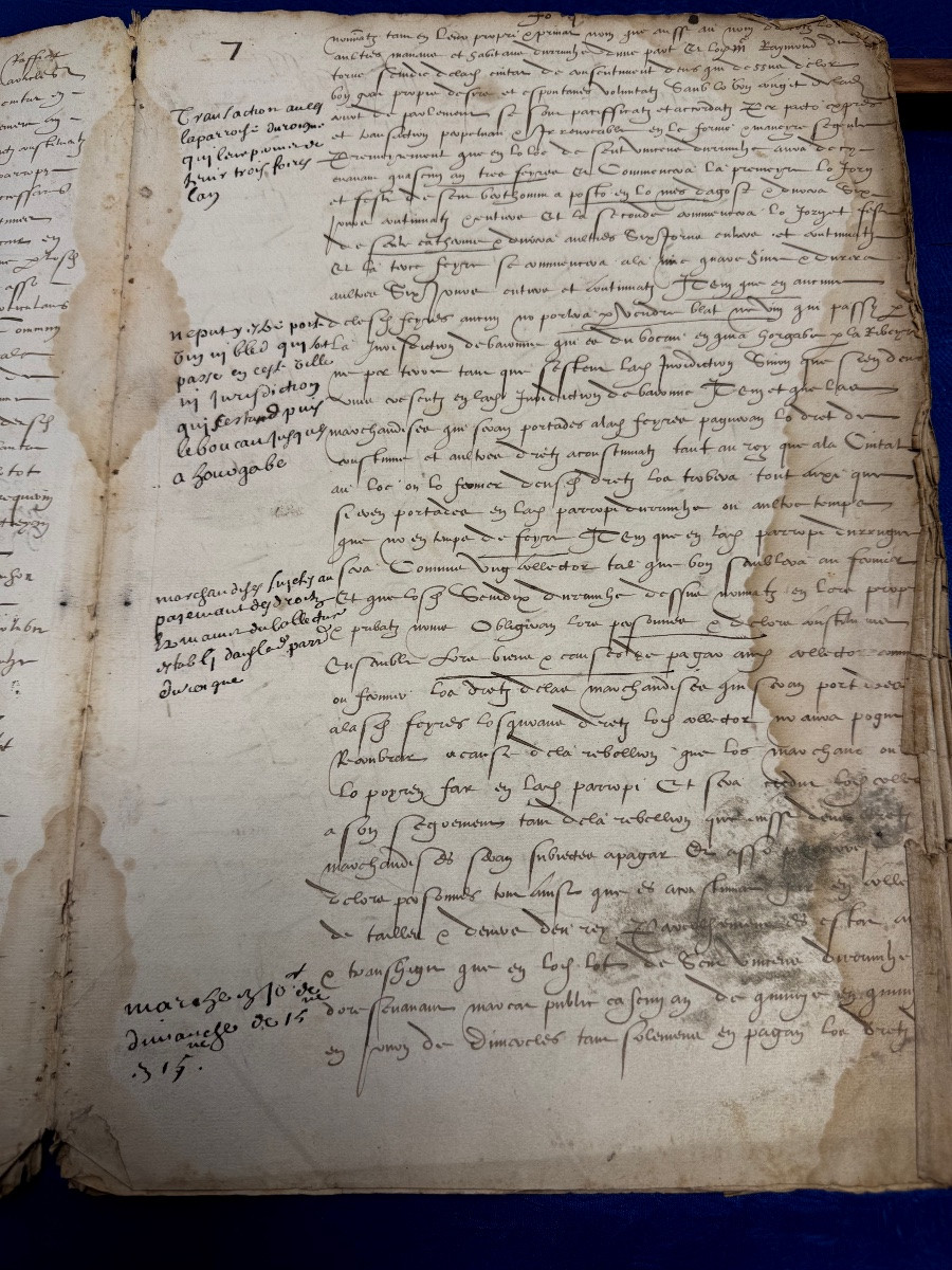  Basque Country Register Of Orders Of The Cities Of Bayonne, St Esprit, Dax, Etc. 1541 16th Century -photo-8