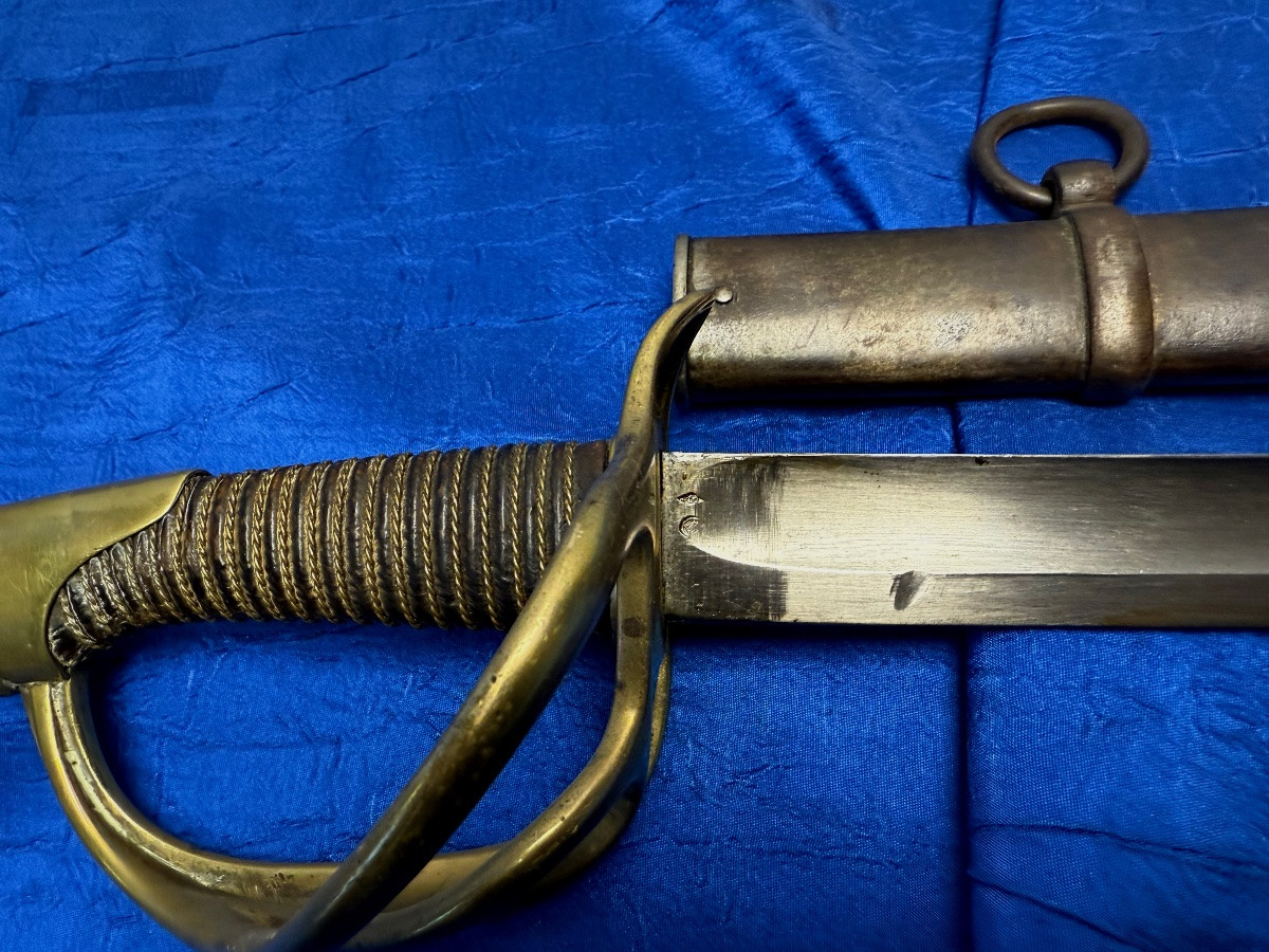 SABRE TROUPE DE CAVALERIE  MODÈLE 1822  MODIFIÉ 1882 FABIQUÉ EN 1876  CHATELLERAULT   19 ÈME -photo-1