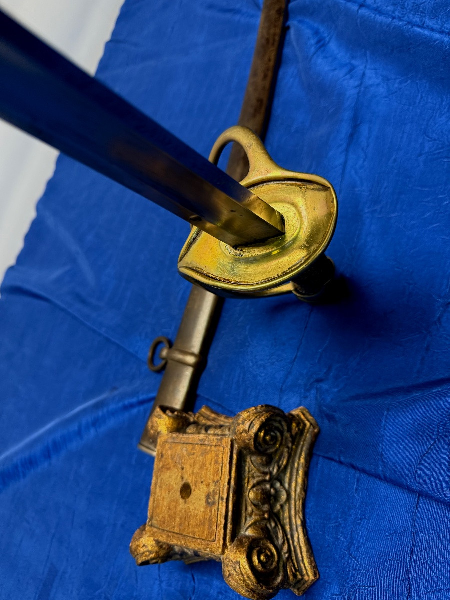 SABRE TROUPE DE CAVALERIE  MODÈLE 1822  MODIFIÉ 1882 FABIQUÉ EN 1876  CHATELLERAULT   19 ÈME -photo-3