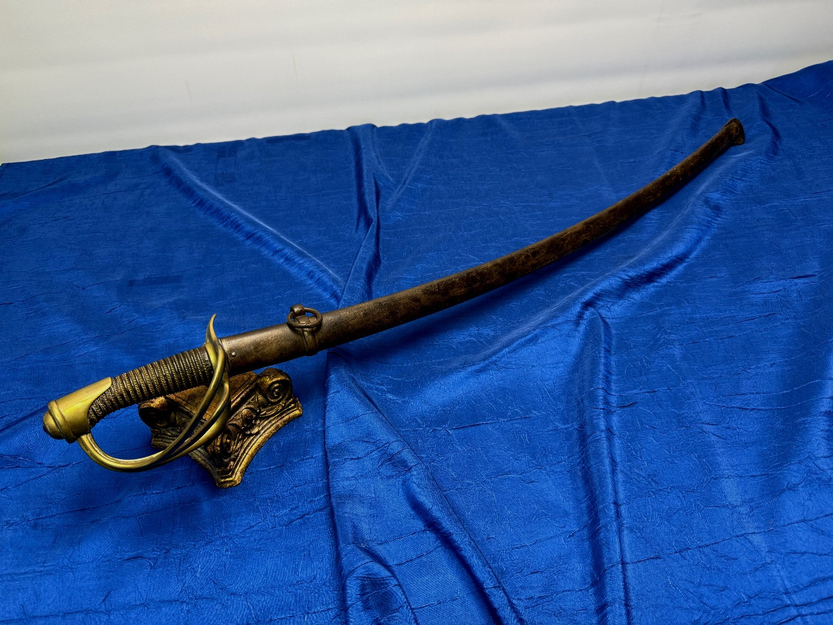 SABRE TROUPE DE CAVALERIE  MODÈLE 1822  MODIFIÉ 1882 FABIQUÉ EN 1876  CHATELLERAULT   19 ÈME 