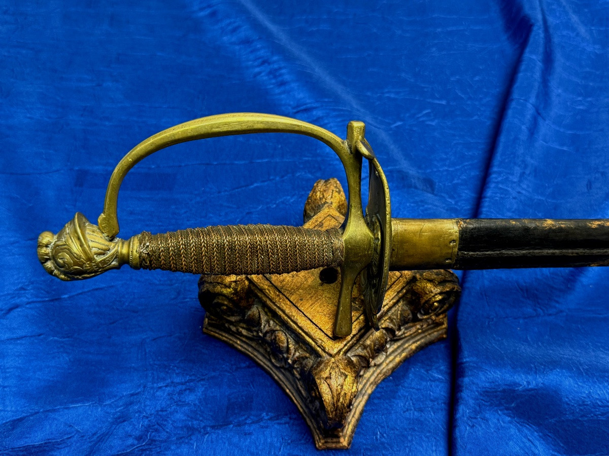ÉPÉE D'UNIFORME  RESTAURATION  "  GENDARME DE LA MAISON DU ROI "  19 ÈME-photo-3
