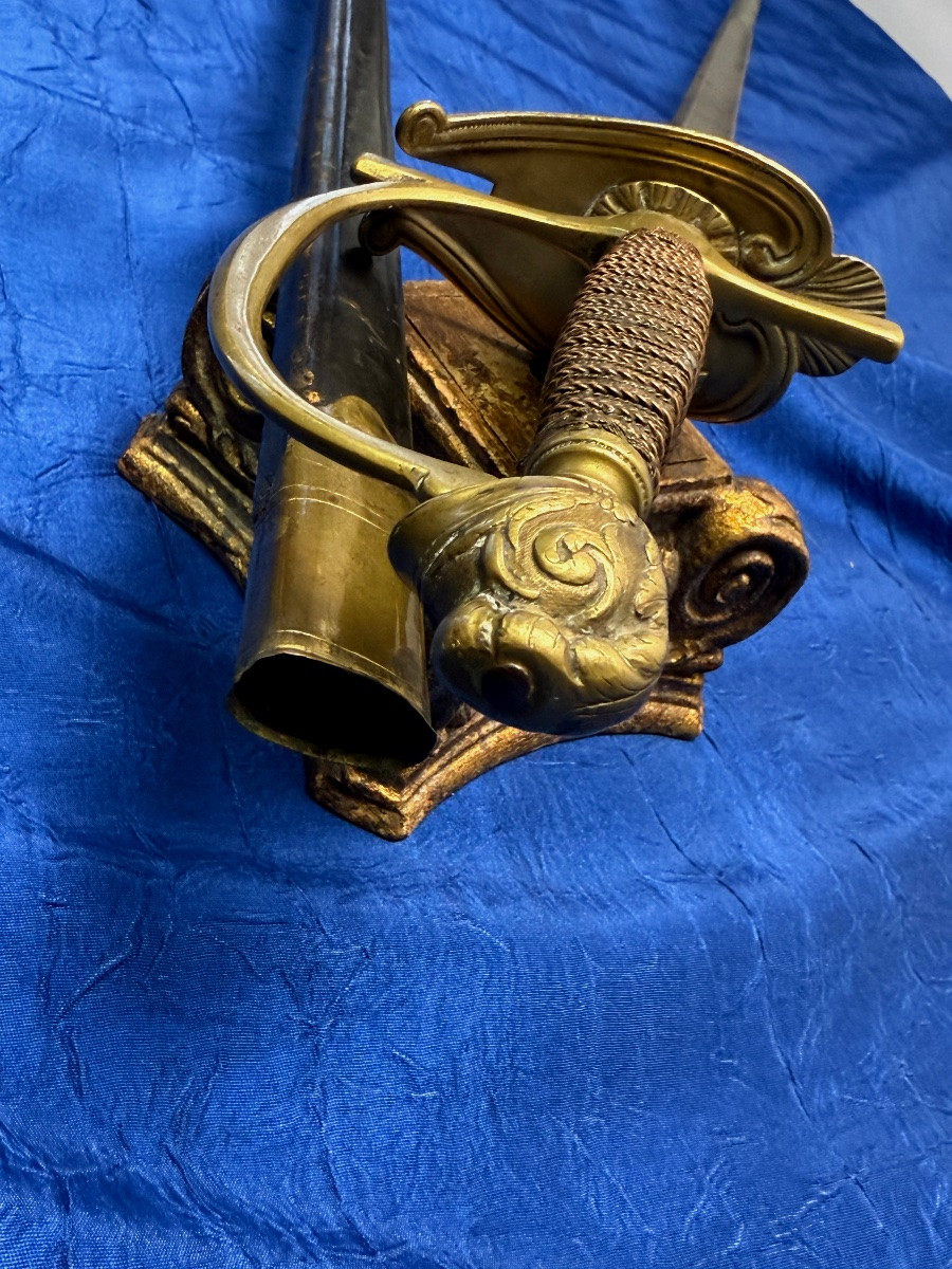 ÉPÉE D'UNIFORME  RESTAURATION  "  GENDARME DE LA MAISON DU ROI "  19 ÈME-photo-4