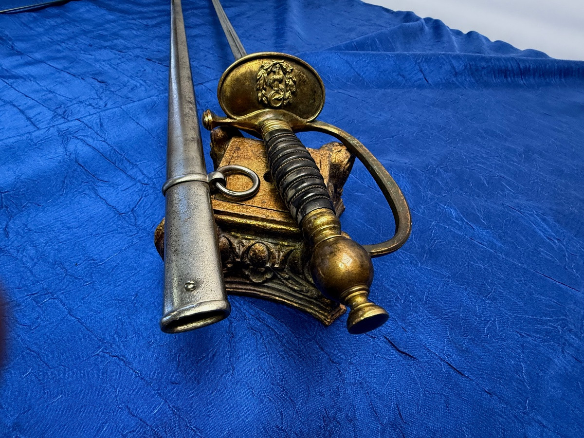 ÉPÉE  D'OFFICIER   MÉDECIN    DU SERVICE DE SANTÉ  DU MODÈLE  1884  19 ÈME  IIIÈME RÉPUBLIQUE -photo-8