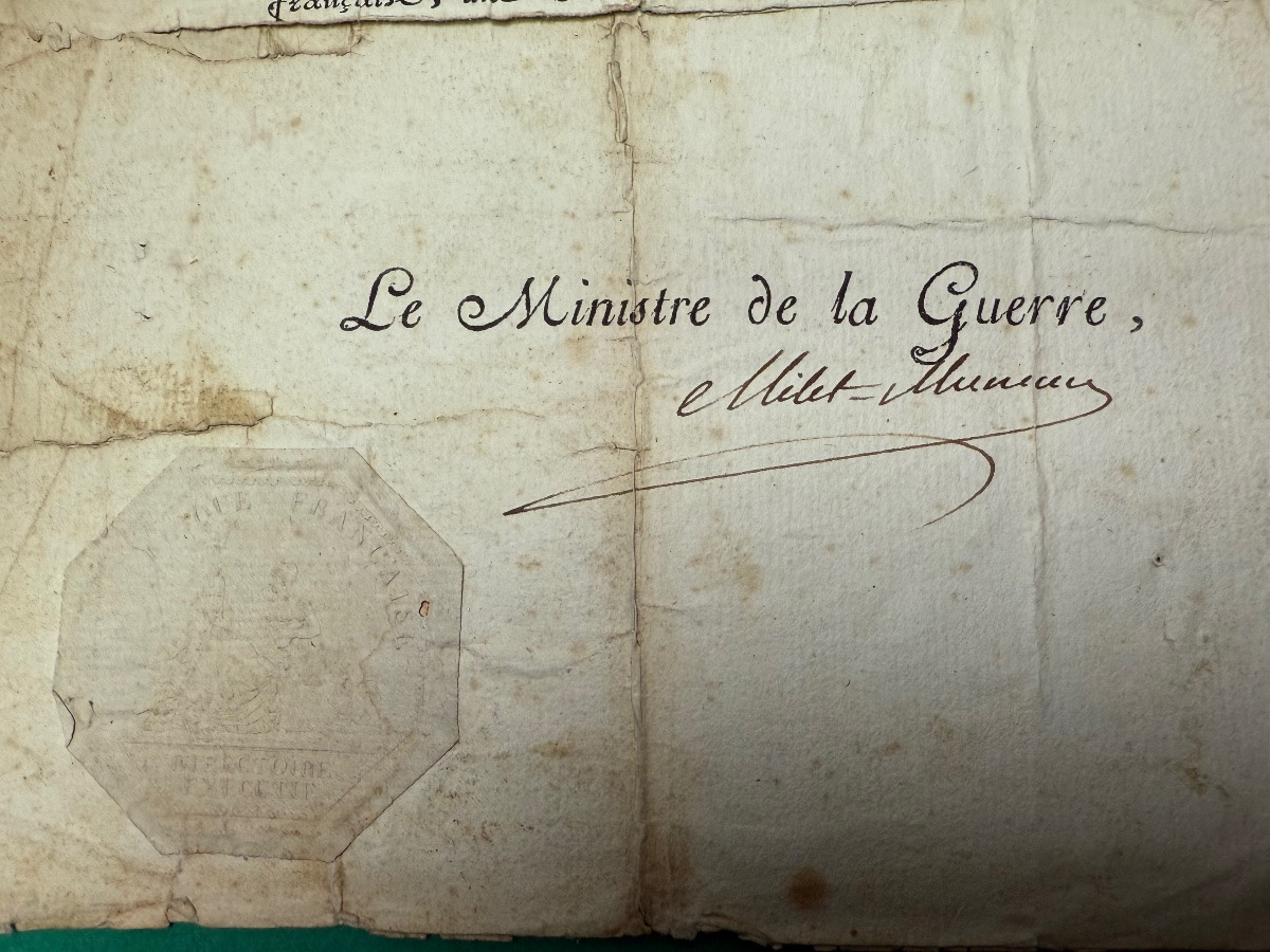 Sub-lieutenant's Commission Issued By The Directory In Year Seven Of The Republic 1797 No. 1 -photo-4