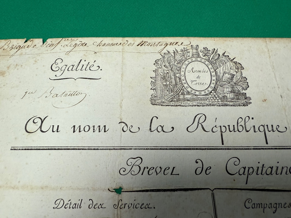 Captain's Commission Issued By The Executive Directory In Year 4 Of The Republic No. 2 -photo-3