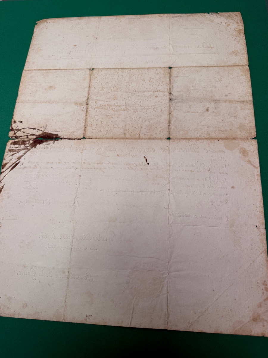 Captain's Commission Issued By The Executive Directory In Year 4 Of The Republic No. 2 -photo-6