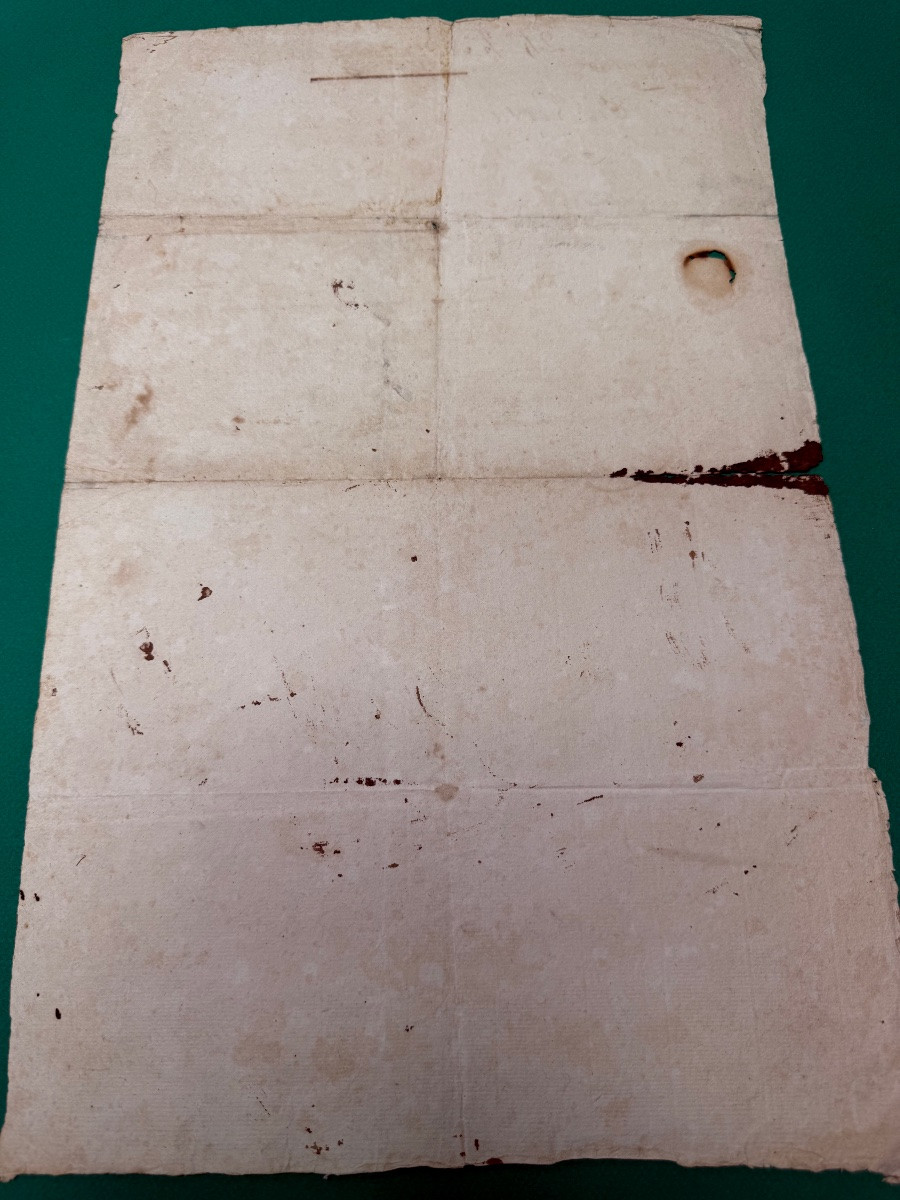 Certificate Of Completion Of Service Of Captain Of The 24th Infantry Regiment Of Year 5 No. 7 Bis-photo-3