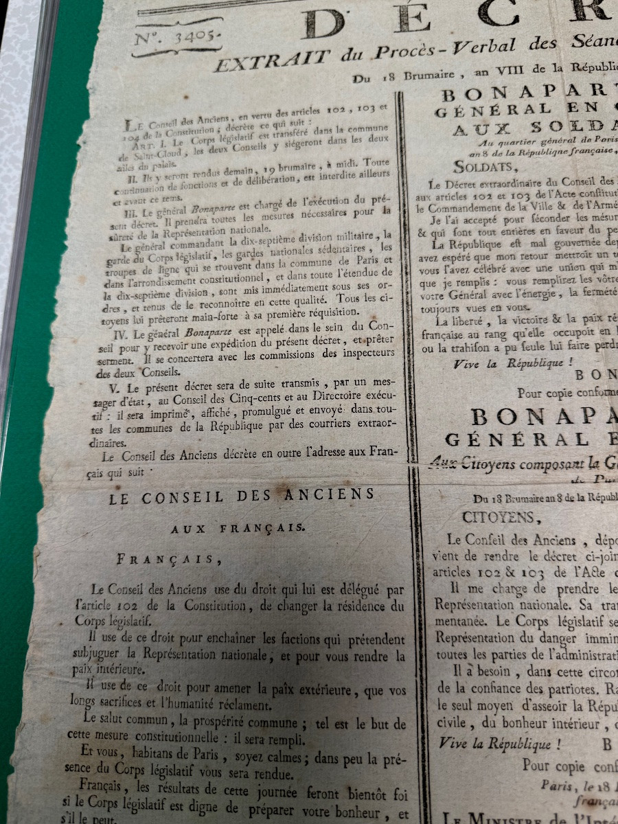 Coup d'état Of 18 Brumaire Year VIII Bonaparte General-in-chief To The Soldiers And Citizens  -photo-4