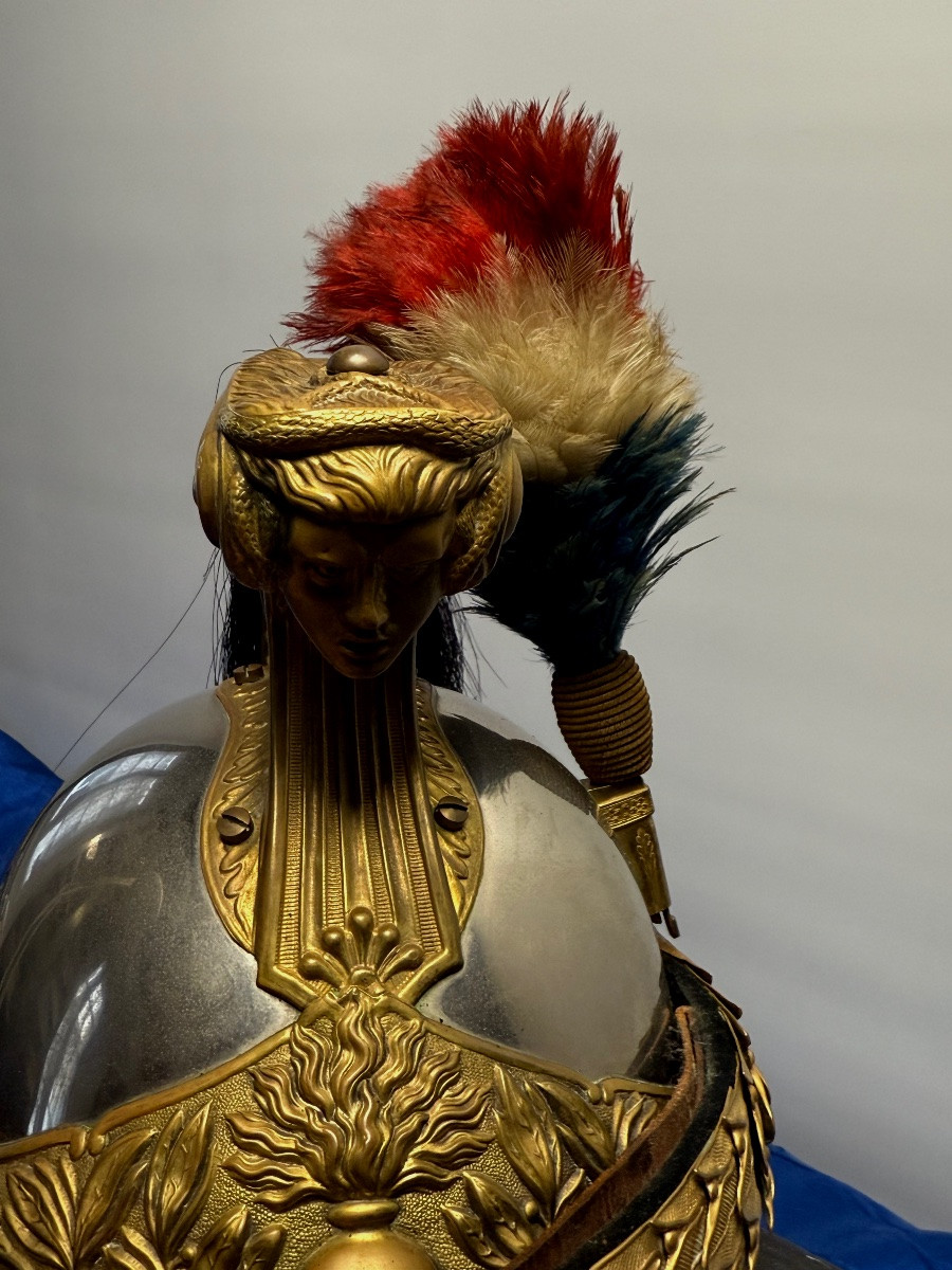 Dragon Officer's Helmet, Model 1872, With Its Transport Box, Third Republic-photo-1