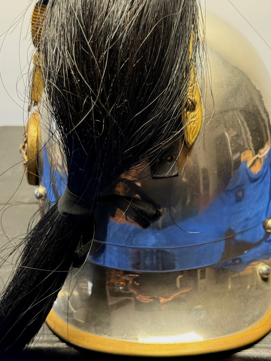 Dragon Officer's Helmet, Model 1872, With Its Transport Box, Third Republic-photo-2