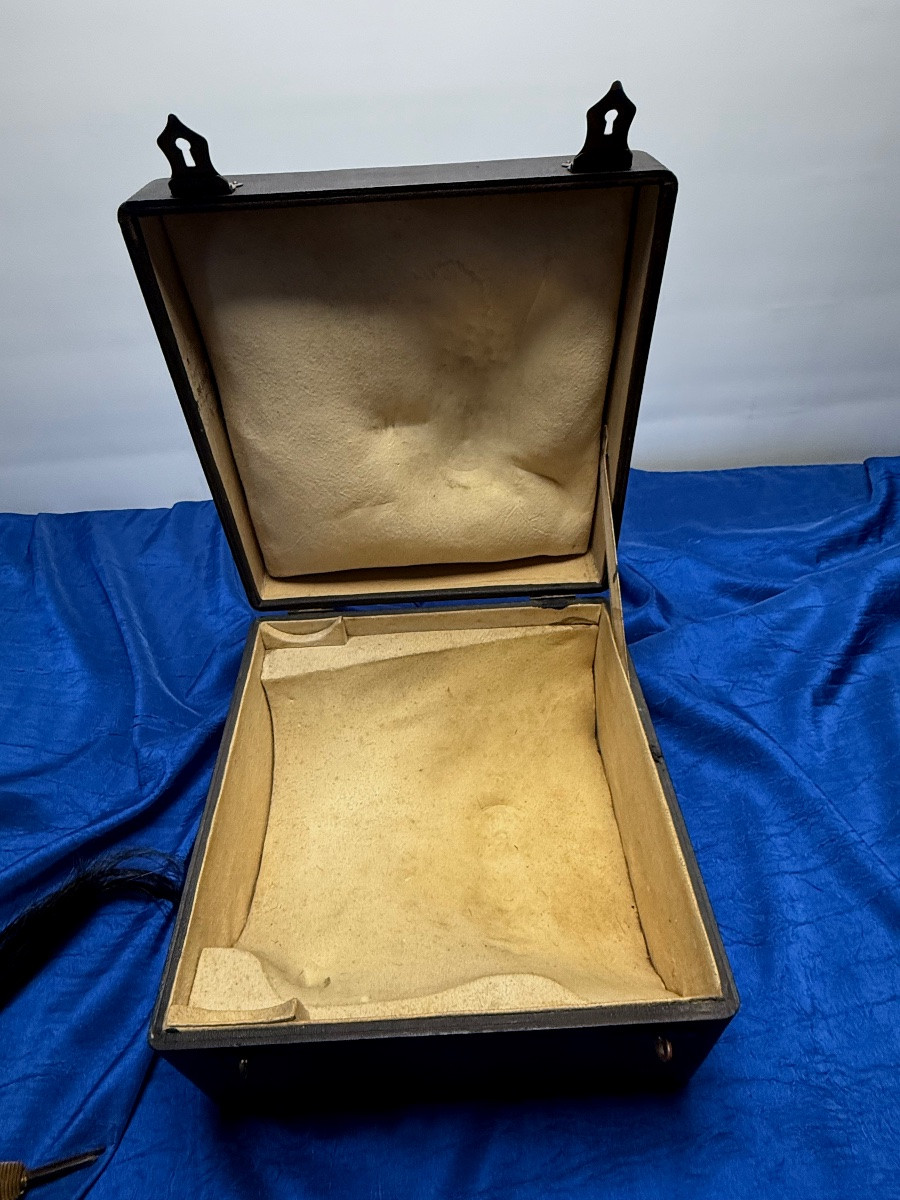 Dragon Officer's Helmet, Model 1872, With Its Transport Box, Third Republic-photo-5