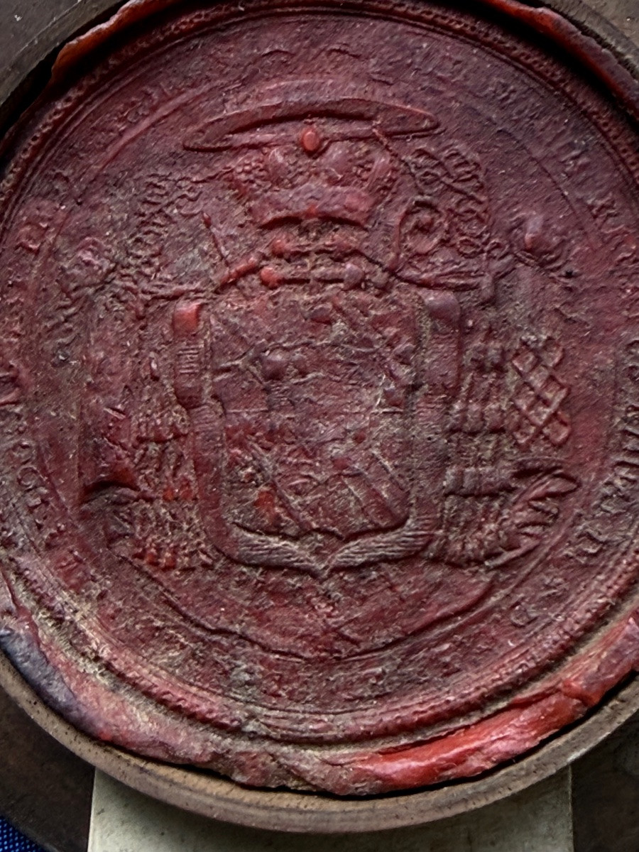 Large Wax Seal Of A Cardinal, Toulouse Region, 17th Century -photo-3
