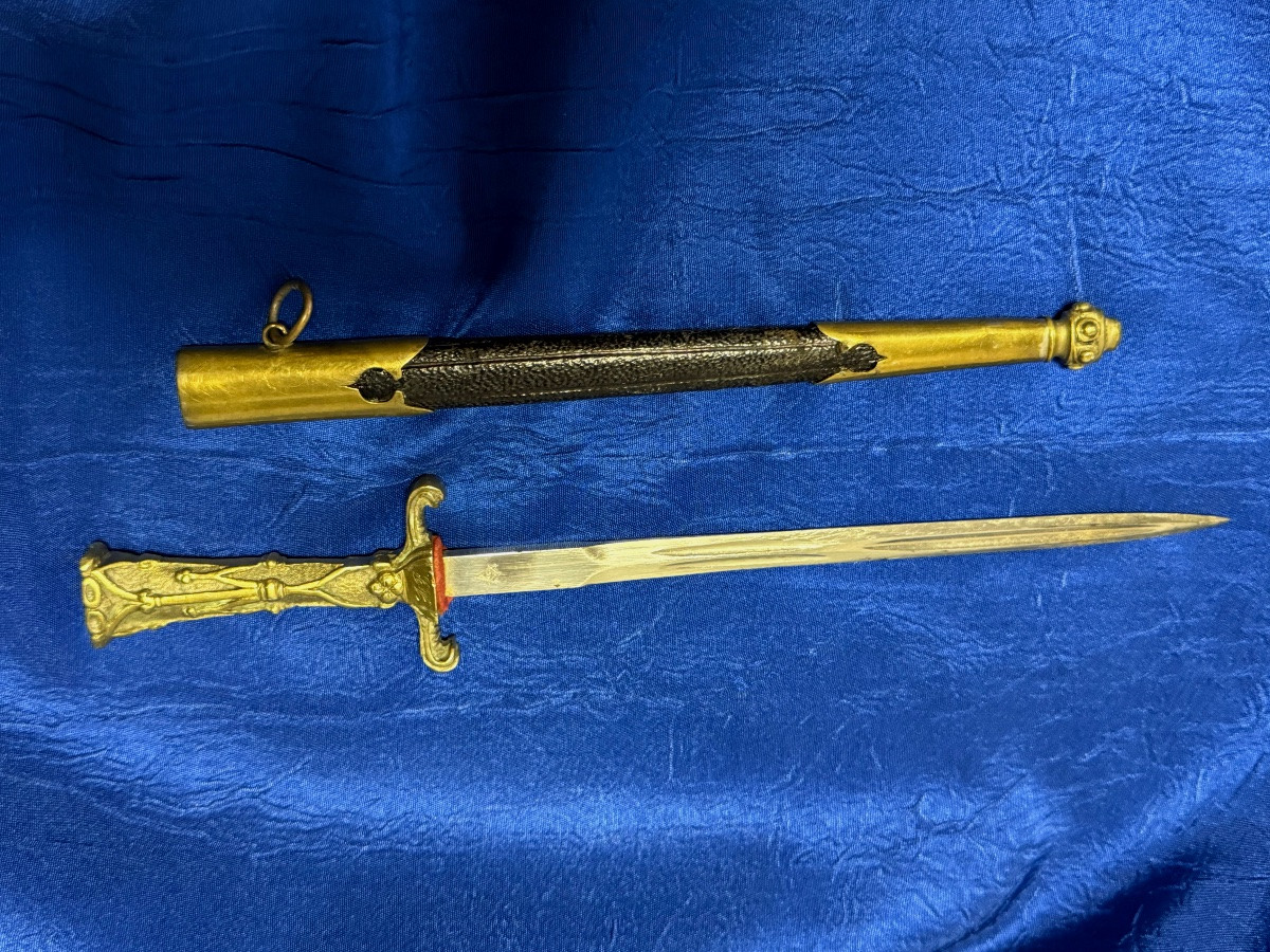 Masonic Dagger, Grand Orient, Late 19th Century -photo-2