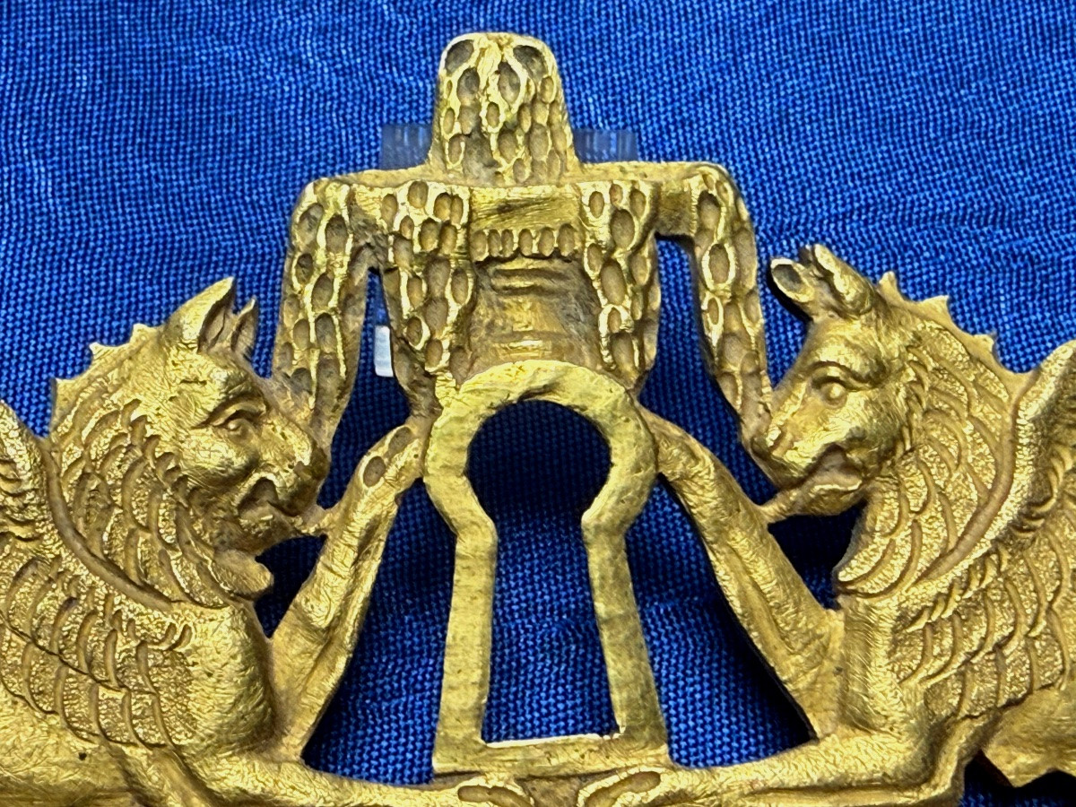 Bronze Secretary's Ornament, Return From Egypt, 1st Empire -photo-2