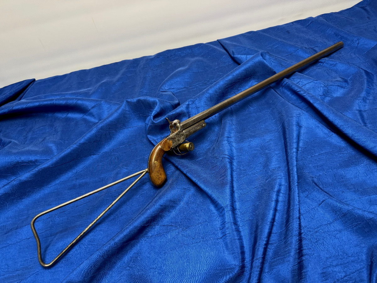 Folding Pistol - Rifle - Removable Skeleton Stock - 19th Century Poacher's Weapon 