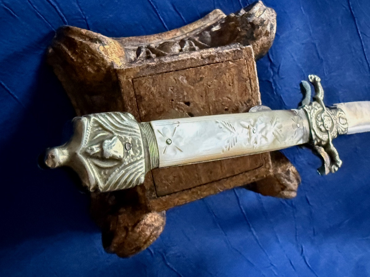 Wolf Hunter's Knife With A Locking Mechanism, Manufactured In Châtellerault, Napoleon III Era, 19th Century -photo-5