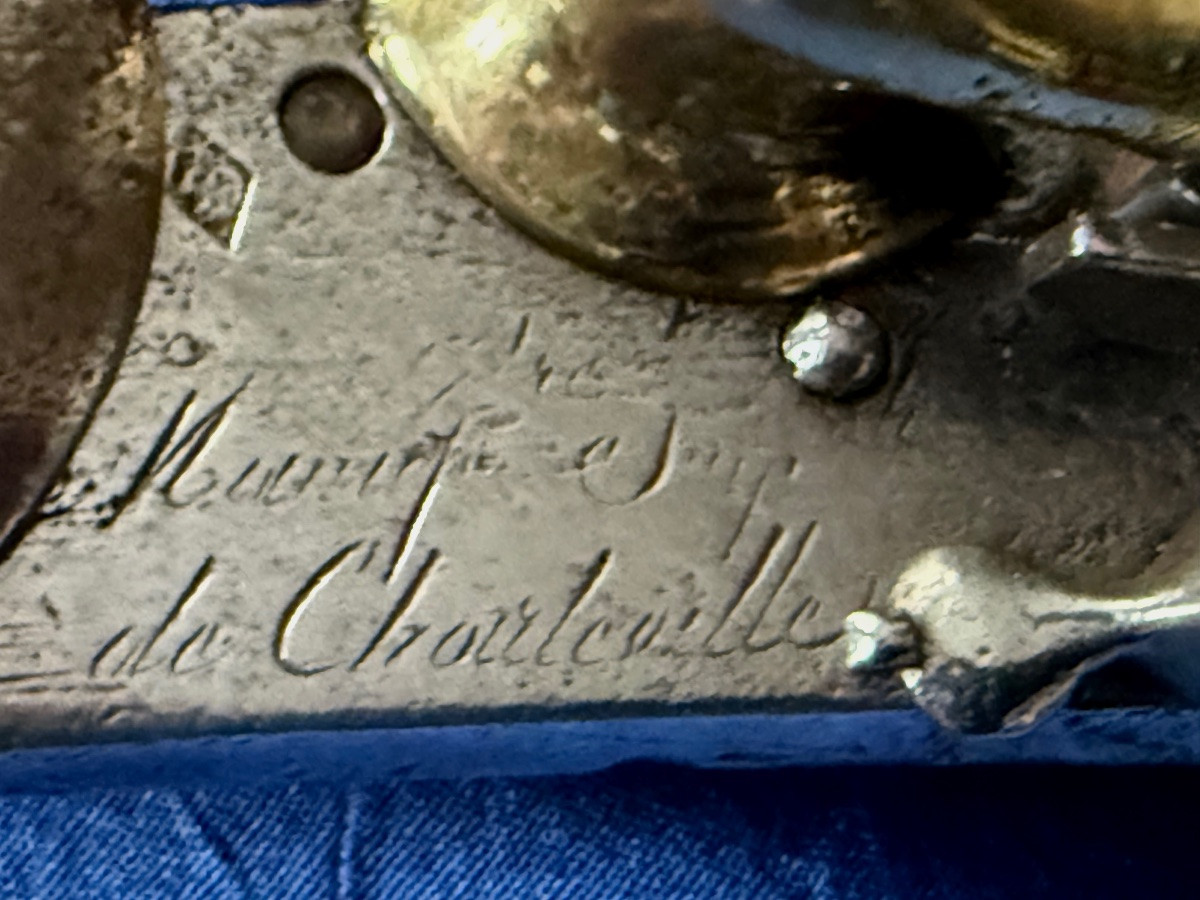 PLATINE DE FUSIL  MODÈLE 1777 AN IX  MANUFACTURE  IMPÉRIALE DE CHARLEVILLE  1ER EMPIRE  19 ÈME -photo-5