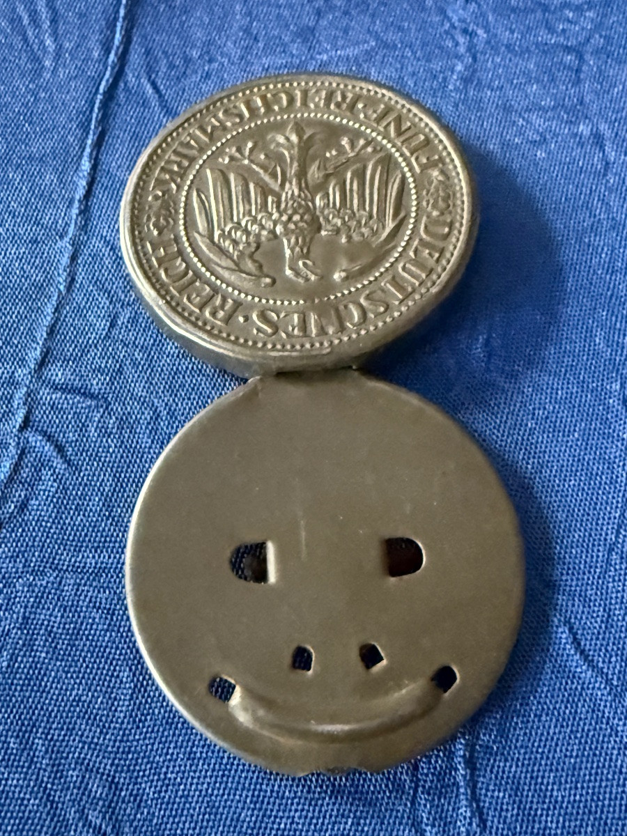 BOITE A TIMBRE PIECE DE 5 MARC  RÉPUBLIQUE DE WEIMAR  1928   W W 2-photo-4