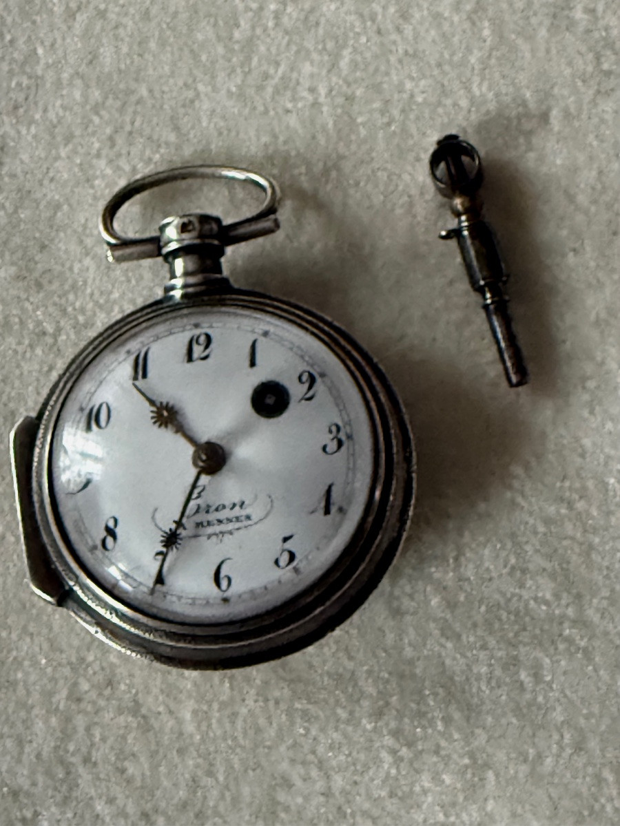 18th Century Cron Rooster Pocket Watch From Rennes -photo-6