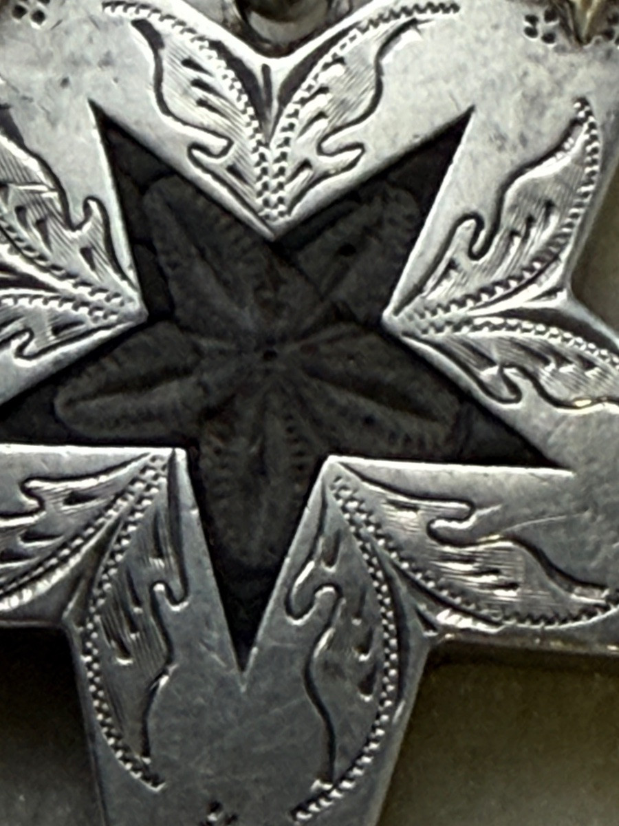  CHAINE DE MONTRE  MAÇONNIQUE  ÉTOILE A  CINQ  BRANCHES   AU  PENTACLE  INVERSÉ  HOMME NÉGATIF -photo-1