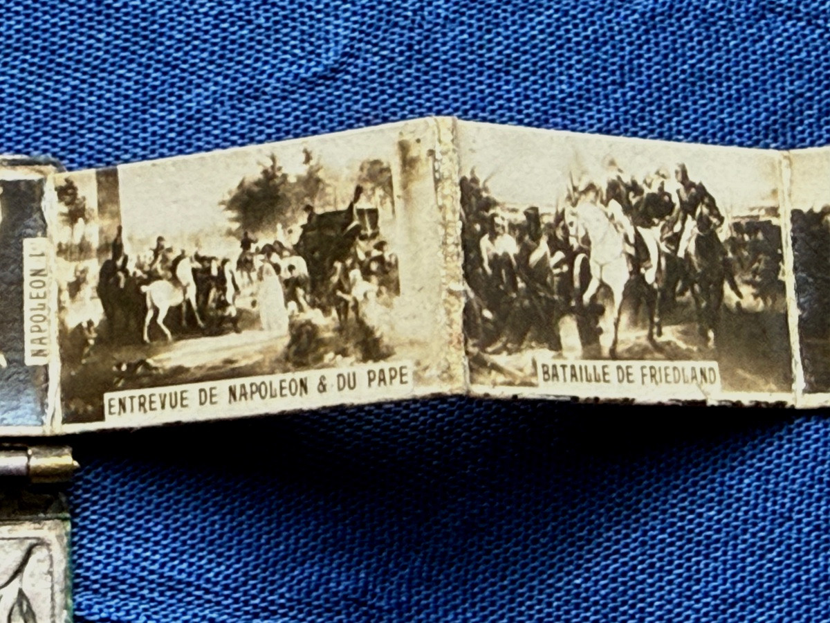 ANCIEN LIVRET  DE  PHOTOS MINIATURE SUR NAPOLÉON  1 ER   FIN  19 ÈME -photo-1