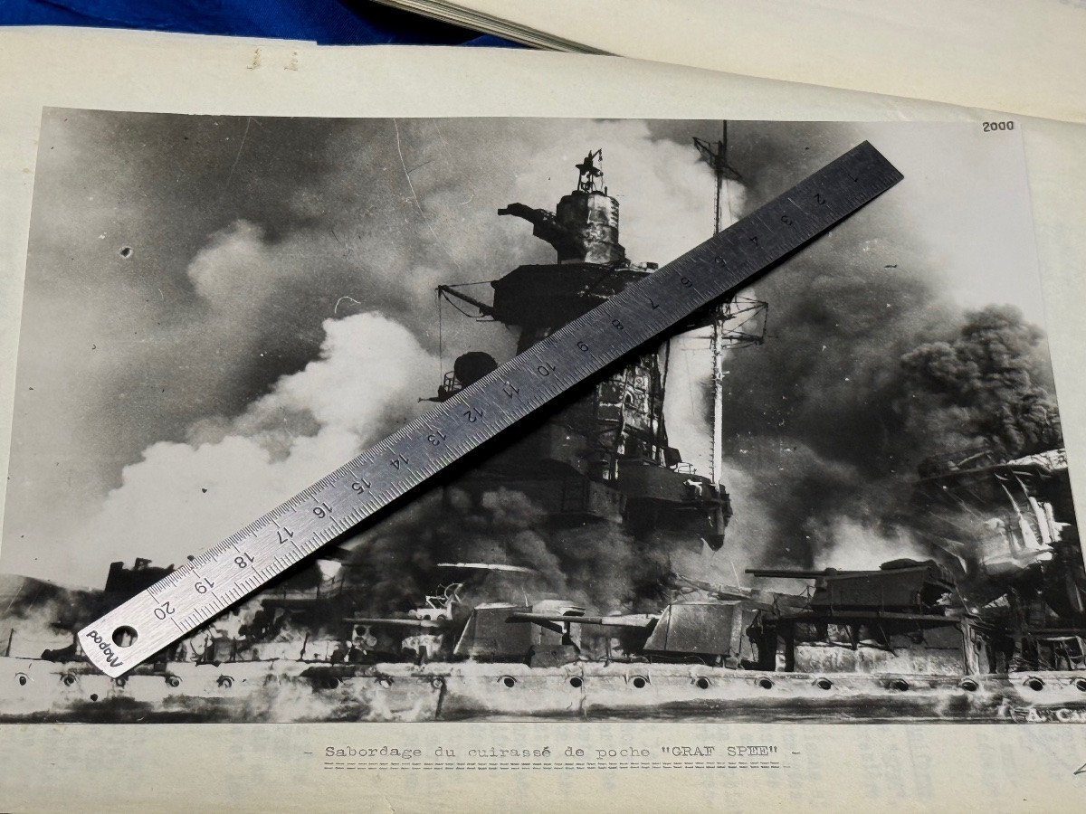  Two Original Documents On The Cruirassier Admiral Graf Spée Battle Of The Plata 1939 -photo-3