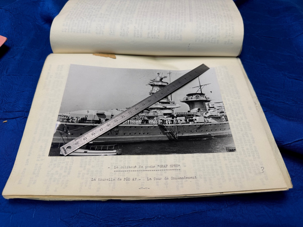  Two Original Documents On The Cruirassier Admiral Graf Spée Battle Of The Plata 1939 -photo-4
