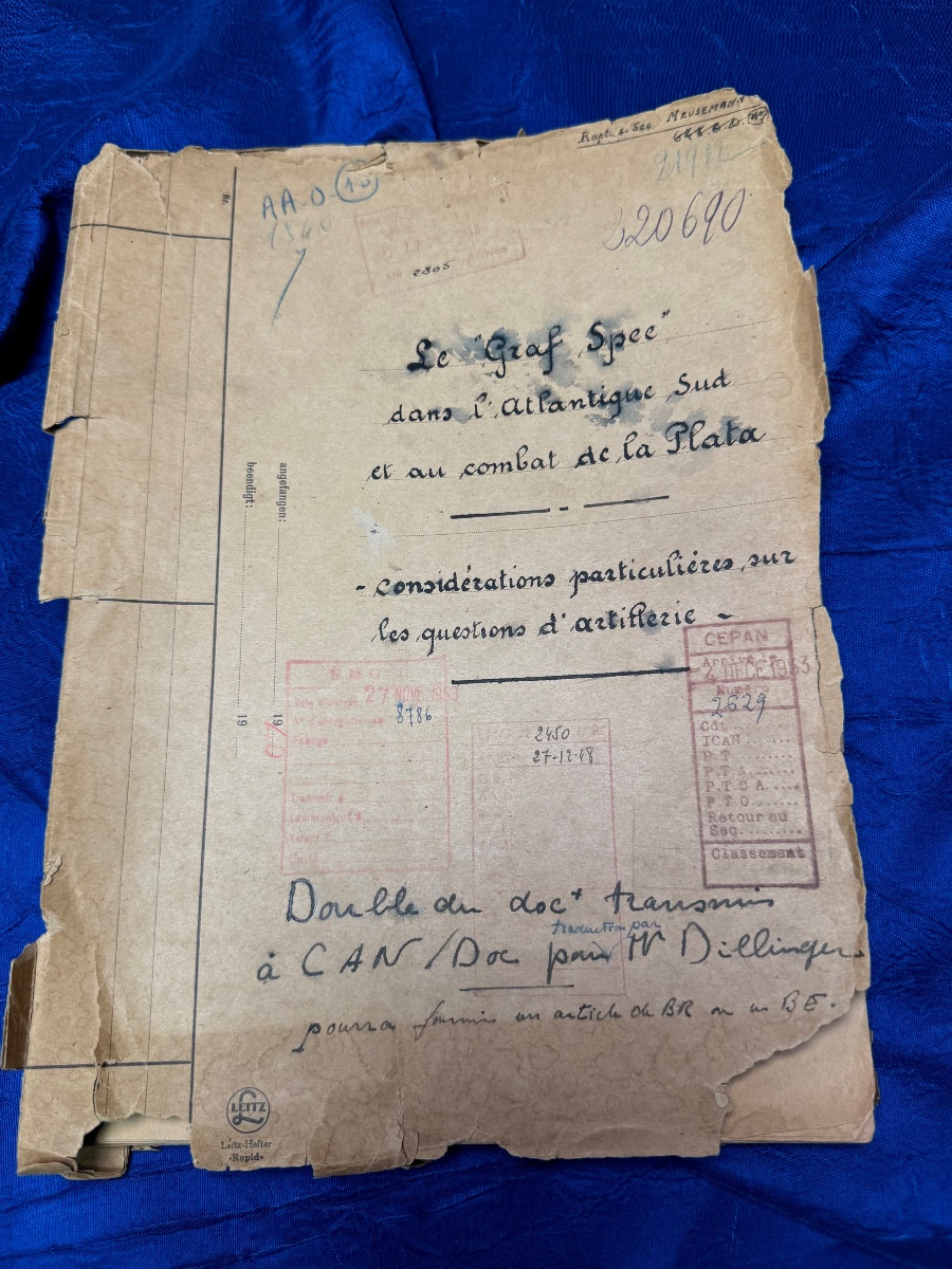  Two Original Documents On The Cruirassier Admiral Graf Spée Battle Of The Plata 1939 