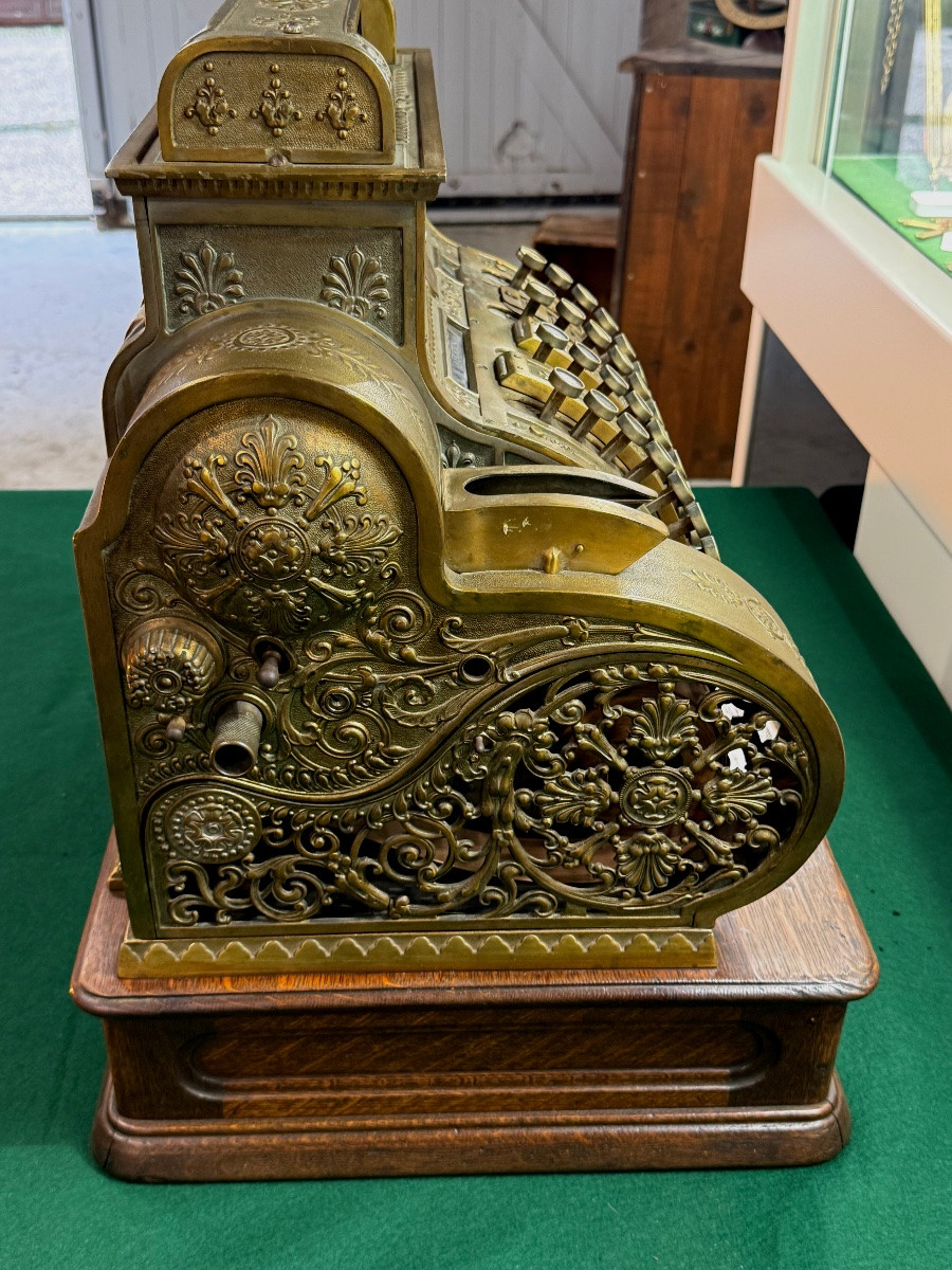 CAISSE ENREGISTREUSE AMÉRICAINE  " NATIONAL " POUR LA FRANCE  FONCTIONNELLE   FIN 19 ÈME -photo-5