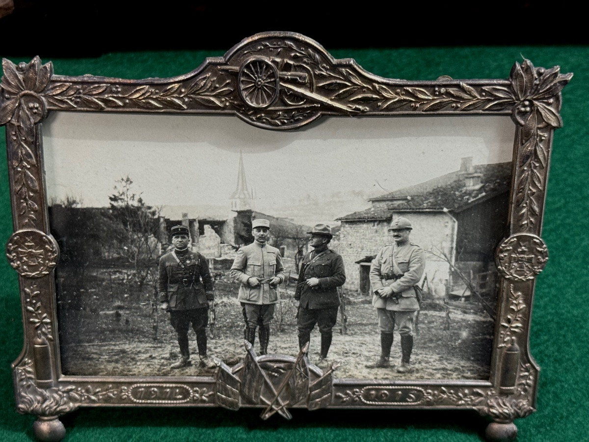 "tophams" Office Trunk Of An American Officer Stationed At Camp d'Ils-sur-tille Ww1-photo-7