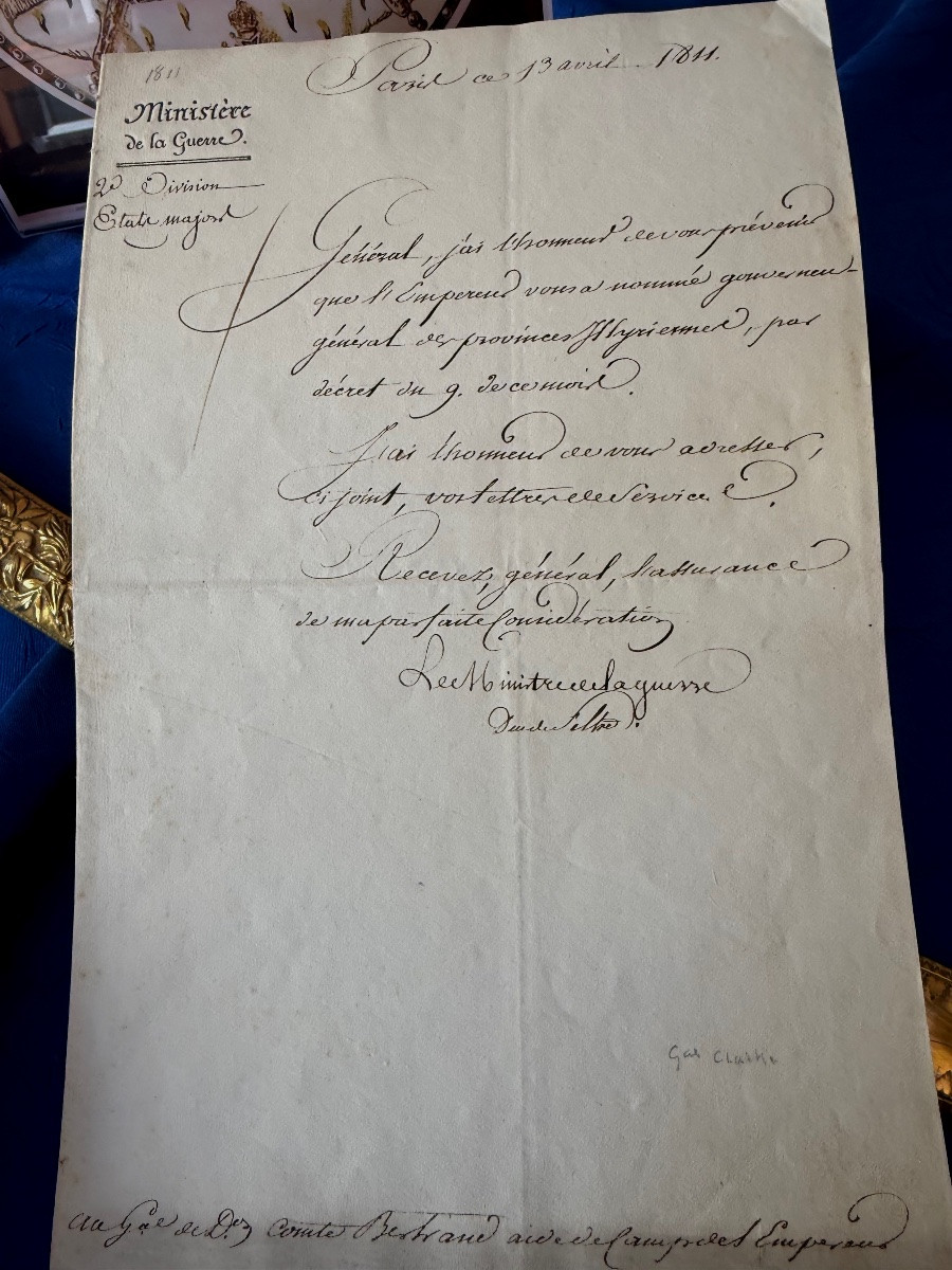 NOMINATION DU GÉNÉRAL  DE DIVISION  BERTRAND AU POSTE DE GOUVERNEUR DES PROVINCES  ILLYRIENNES-photo-2