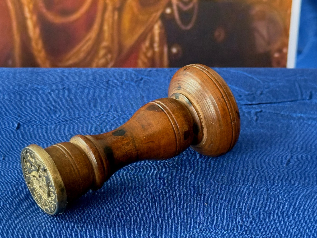 SCEAU  DE  ALBERT DE  WATEVILLE OFFICIER  D'ORDONNANCE  DE  L'EMPEREUR  NAPOLÉON  1 ER  EMPIRE -photo-3