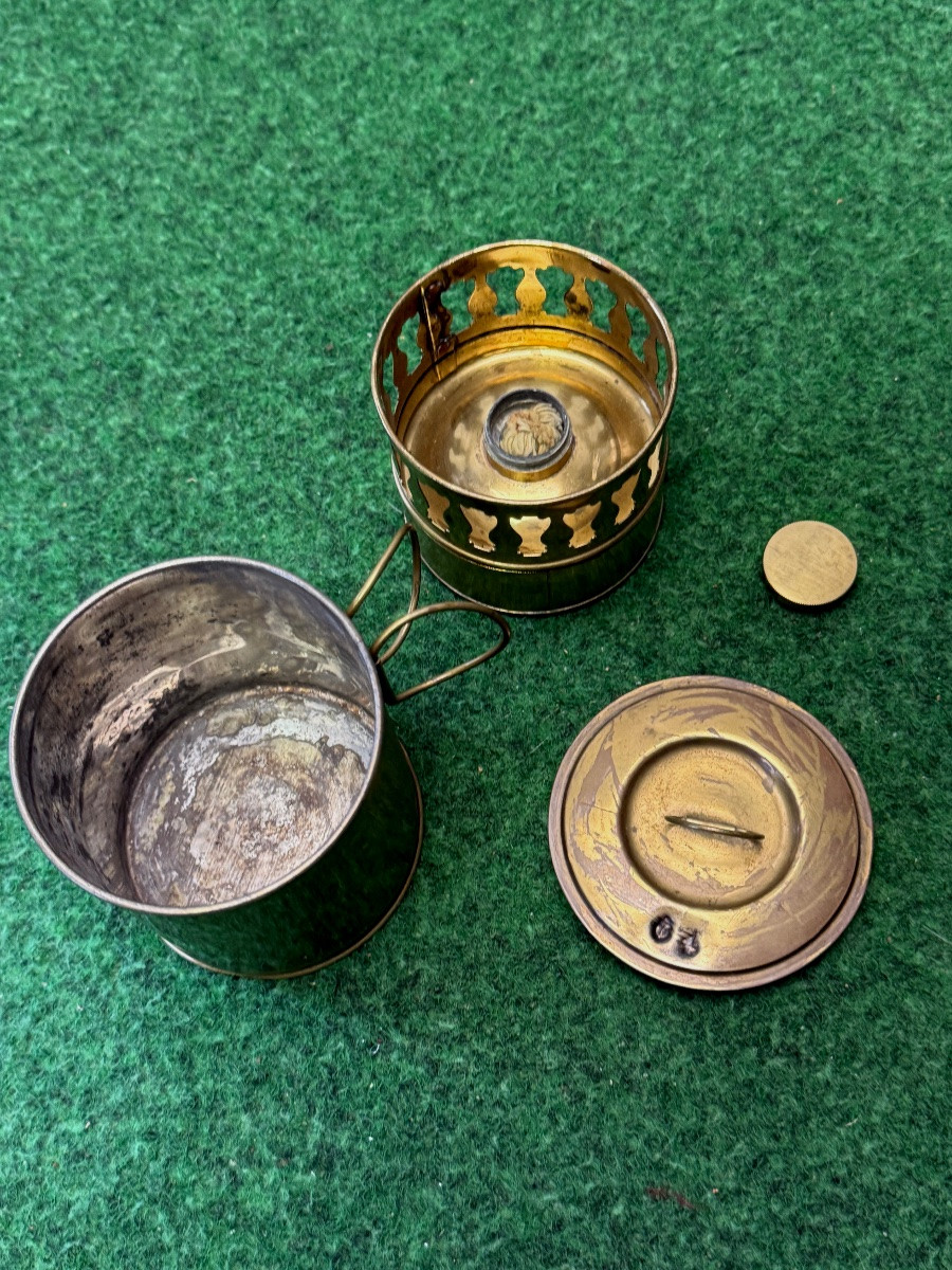 RÉCHAUD  A  ALCOOL  OFFICIER  MÉDECIN  DE  MARINE   1914 / 1918 -photo-1