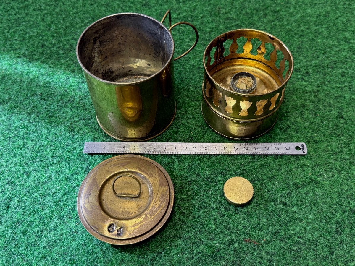 RÉCHAUD  A  ALCOOL  OFFICIER  MÉDECIN  DE  MARINE   1914 / 1918 -photo-2