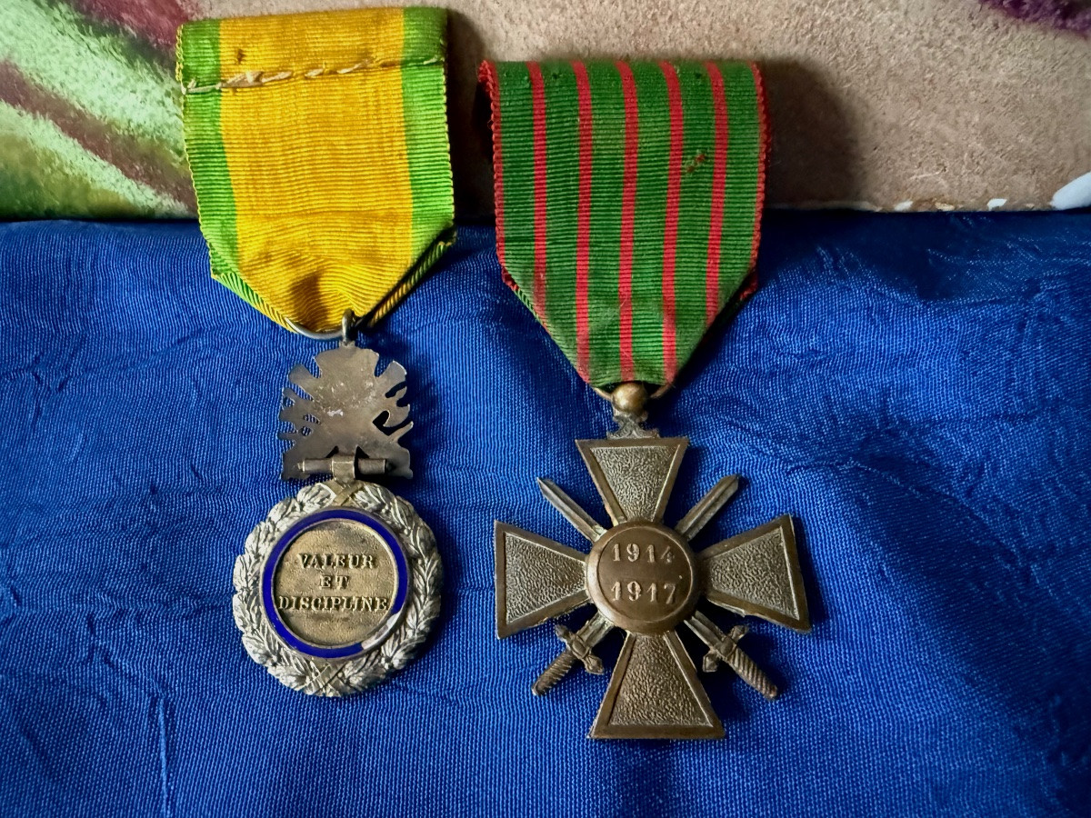 Grave Marker Of Soldier Laroque Honoré Killed At Craone In Aisne April 24, 1917 Ww 1-photo-3