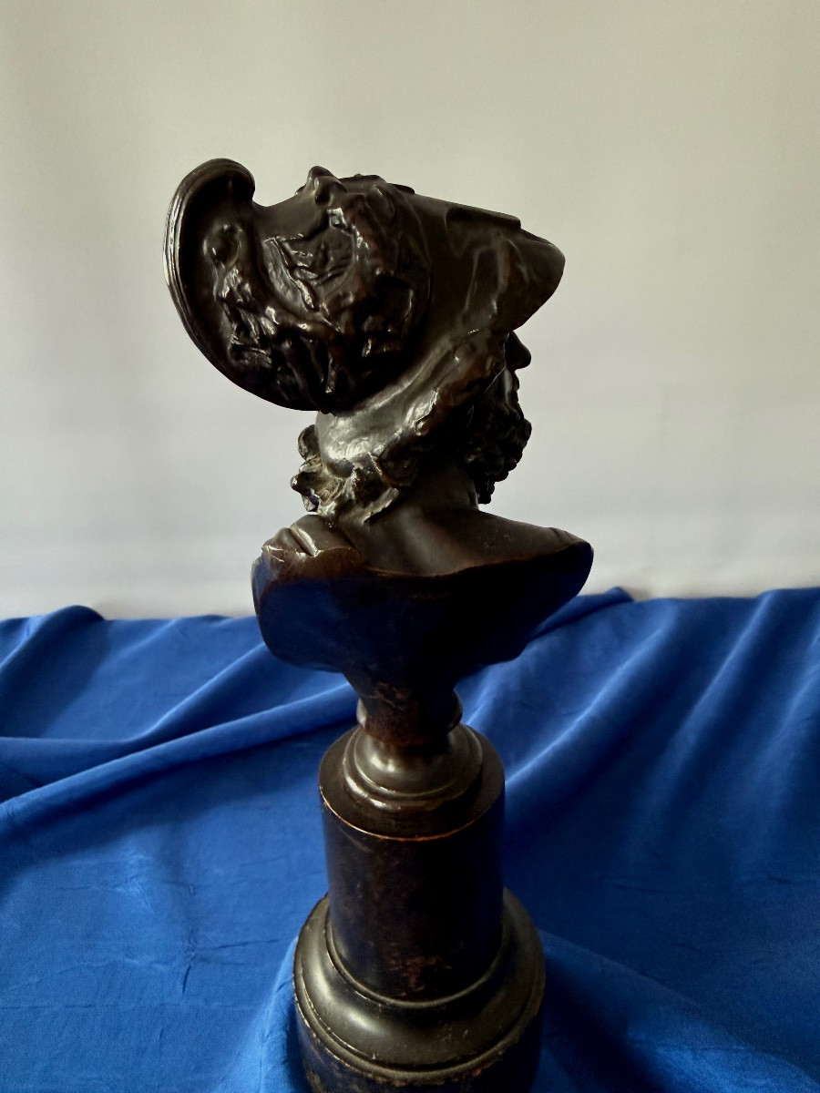 Bronze Bust Of Menelaus King Of Sparta Grand Tour Circa XVIIIii Century-photo-4