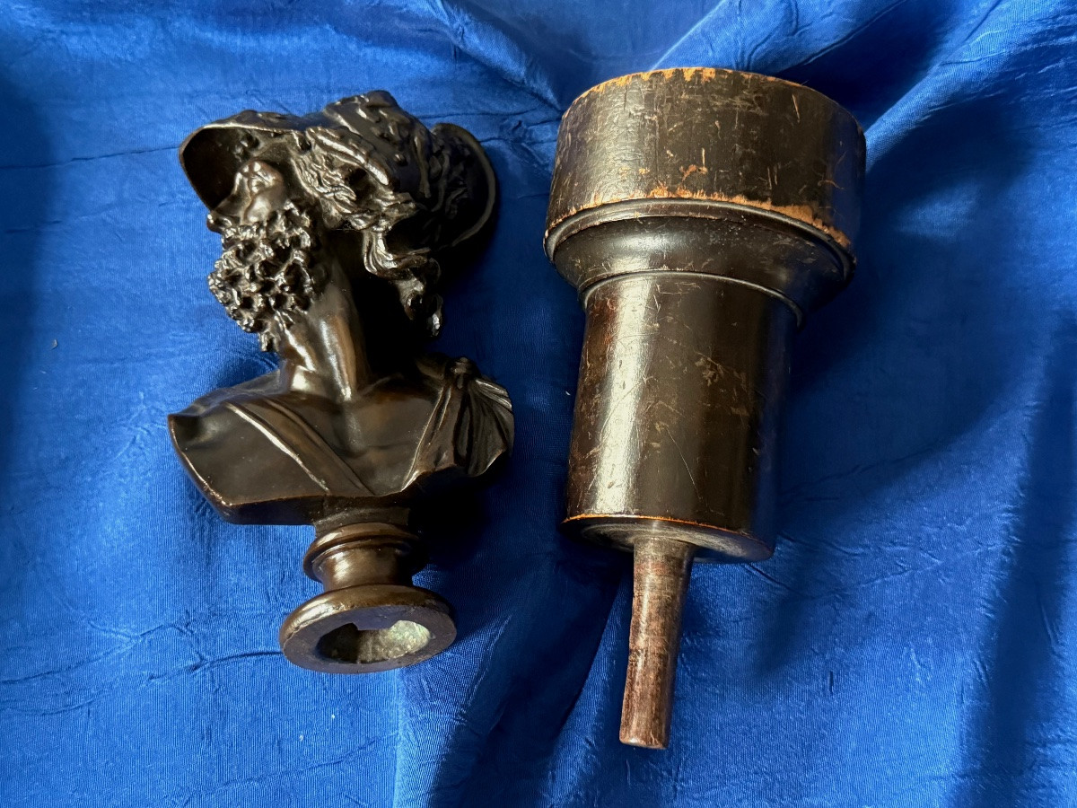 Bronze Bust Of Menelaus King Of Sparta Grand Tour Circa XVIIIii Century-photo-5