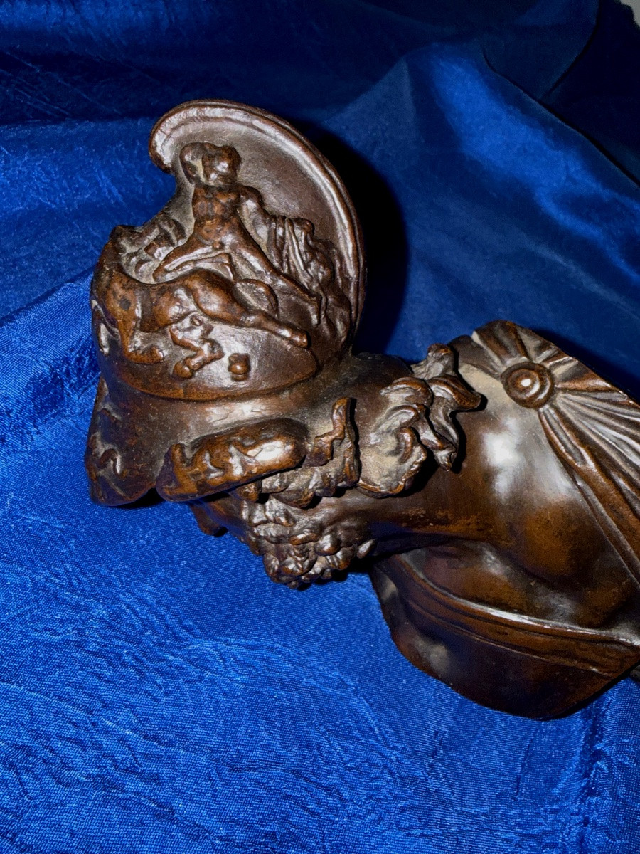 Bronze Bust Of Menelaus King Of Sparta Grand Tour Circa XVIIIii Century-photo-7